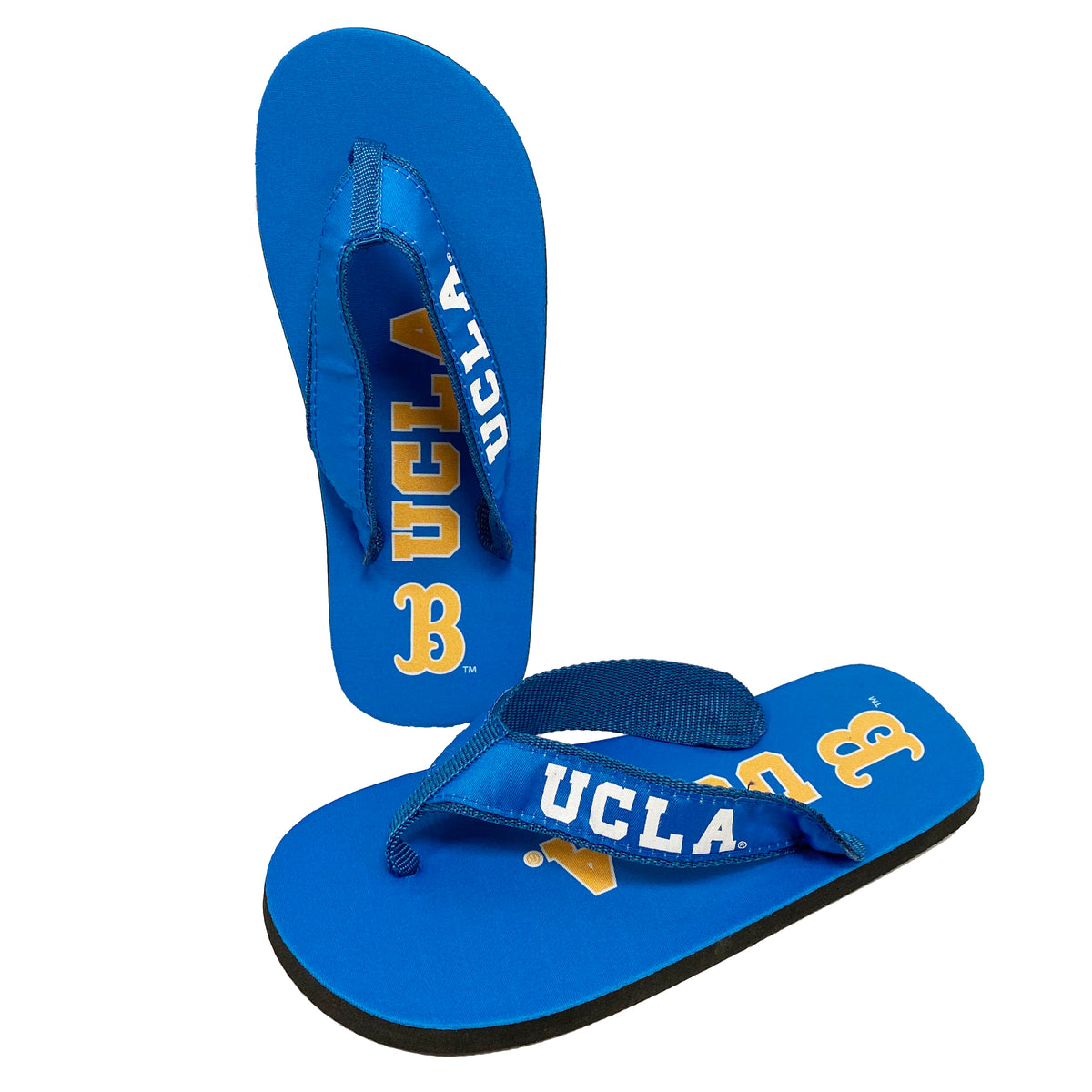 Simple hemp cal bears flip flops (University of California, Berkeley) Handmade Hemp Flip Flops, Vegan Sandals, Eco-friendly  main image 4