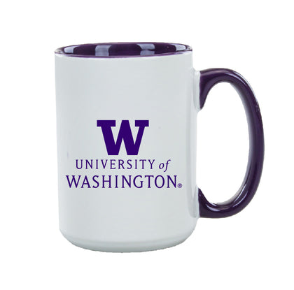 University of Washington "W" 15oz Beverage Mug