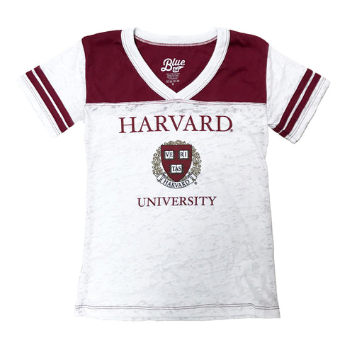 Harvard University Girls Youth Tee Shirt, Distressed