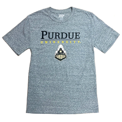 Purdue University Boilermaker Tee Shirt, Heather Grey