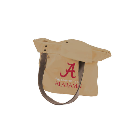 University of Alabama Leather Handle Canvas Tote