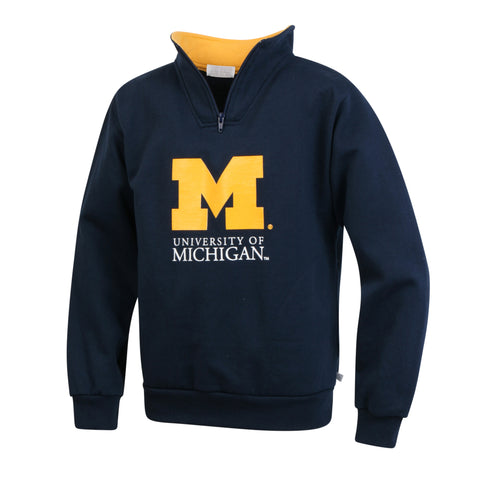 University of Michigan Boys Youth Zip Pullover Sweatshirt